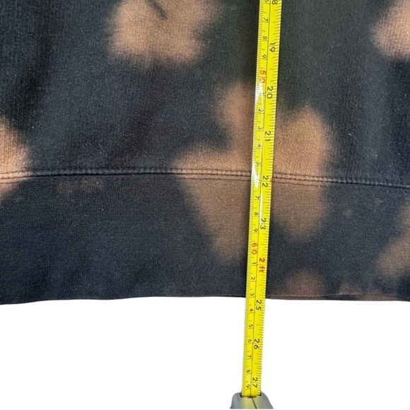 Full Tilt Black and Tan Black and Tan Tie Dye with Butterfly Graphic Hoodie - Picture 14 of 14